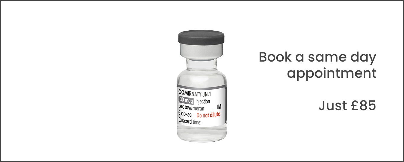 private COVID vaccine in Harrow, London - Pfizer Comirnaty JN1